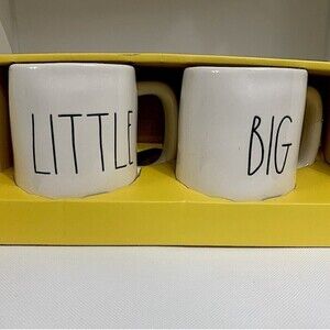 Rae Dunn Little and Big Ceramic‎ Mug Set